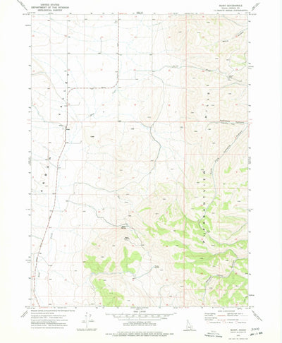 United States Geological Survey Buist, ID (1973, 24000-Scale) digital map