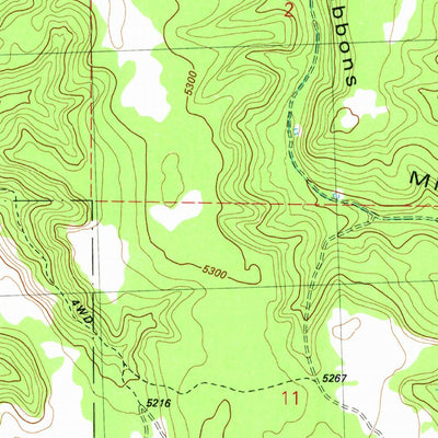 United States Geological Survey Bulger Ridge, OR (1981, 24000-Scale) digital map