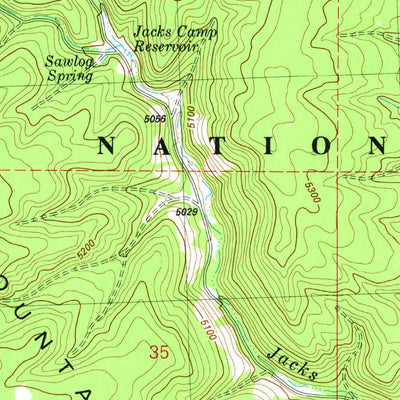 United States Geological Survey Bulger Ridge, OR (1981, 24000-Scale) digital map