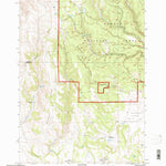 United States Geological Survey Bulger Ridge, OR (1992, 24000-Scale) digital map