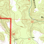 United States Geological Survey Bulger Ridge, OR (1992, 24000-Scale) digital map