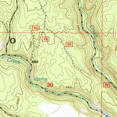 United States Geological Survey Bulger Ridge, OR (1992, 24000-Scale) digital map