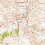 United States Geological Survey Bull Camp Peak, WY (1955, 24000-Scale) digital map