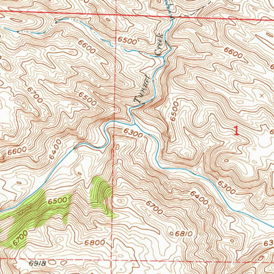 United States Geological Survey Bull Camp Peak, WY (1955, 24000-Scale) digital map
