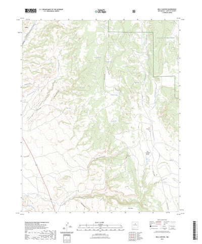 United States Geological Survey Bull Canyon, NM (2023, 24000-Scale) digital map