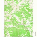 United States Geological Survey Bull Creek, WY (1965, 24000-Scale) digital map