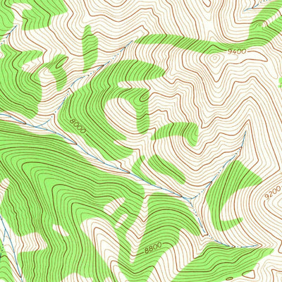 United States Geological Survey Bull Creek, WY (1965, 24000-Scale) digital map