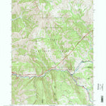 United States Geological Survey Bull Creek, WY (1996, 24000-Scale) digital map