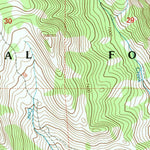United States Geological Survey Bull Creek, WY (1996, 24000-Scale) digital map