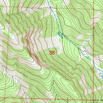 United States Geological Survey Bull Creek, WY (1996, 24000-Scale) digital map