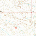 United States Geological Survey Bull Draw, WY (1969, 24000-Scale) digital map