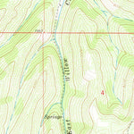 United States Geological Survey Bull Fork, CO (1971, 24000-Scale) digital map