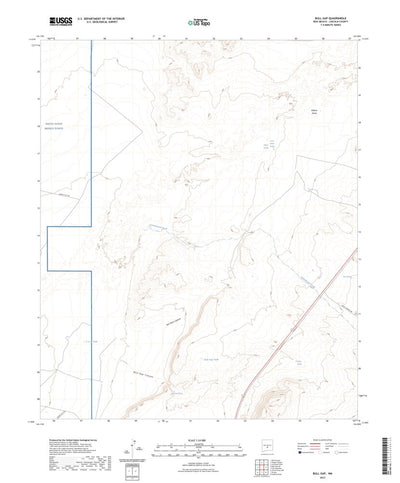 United States Geological Survey Bull Gap, NM (2023, 24000-Scale) digital map
