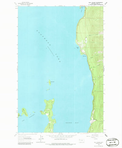 United States Geological Survey Bull Island, MT (1964, 24000-Scale) digital map