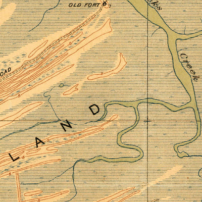 United States Geological Survey Bull Island, SC (1919, 21120-Scale) digital map