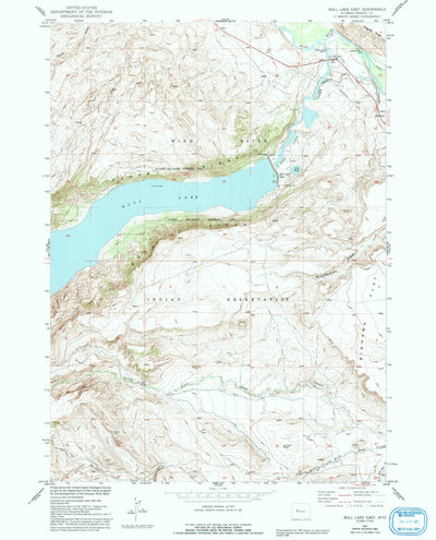 United States Geological Survey Bull Lake East, WY (1951, 24000-Scale) digital map