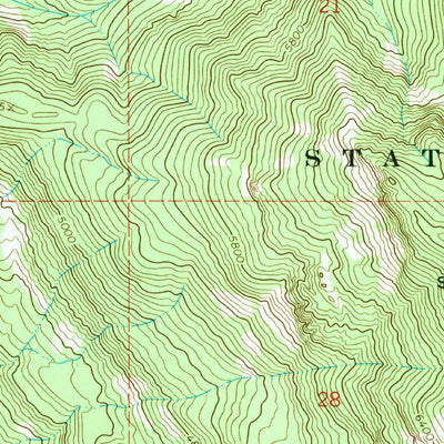 United States Geological Survey Bull Lake, MT (1966, 24000-Scale) digital map