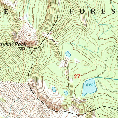 United States Geological Survey Bull Lake, MT (1997, 24000-Scale) digital map
