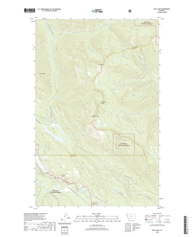 United States Geological Survey Bull Lake, MT (2020, 24000-Scale) digital map
