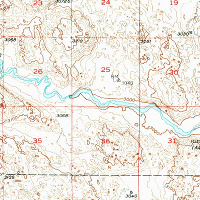 United States Geological Survey Bull Lake, NE (1951, 62500-Scale) digital map