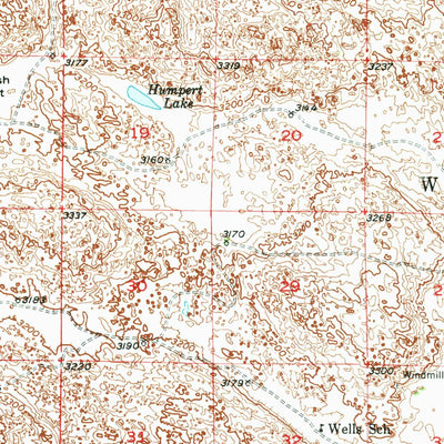 United States Geological Survey Bull Lake, NE (1951, 62500-Scale) digital map