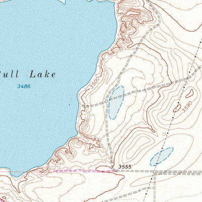 United States Geological Survey Bull Lake, TX (1964, 24000-Scale) digital map