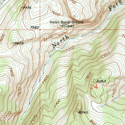 United States Geological Survey Bull Lake West, WY (1952, 24000-Scale) digital map