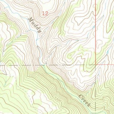 United States Geological Survey Bull Mountain, CO (1963, 24000-Scale) digital map