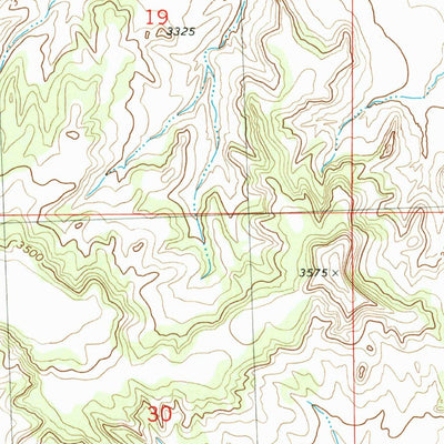 United States Geological Survey Bull Mountain NW, MT (1980, 24000-Scale) digital map