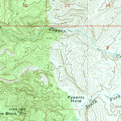 United States Geological Survey Bull Mountain, UT (1952, 62500-Scale) digital map