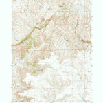 United States Geological Survey Bull Mountain, WY (1952, 24000-Scale) digital map