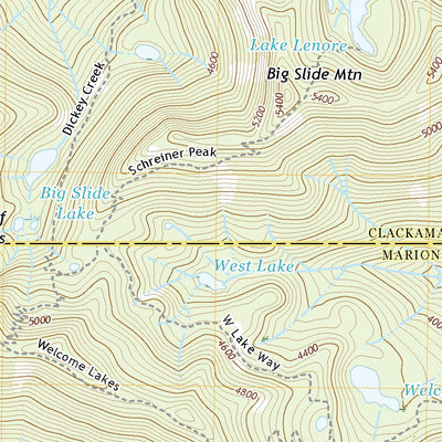 United States Geological Survey Bull of the Woods, OR (2020, 24000-Scale) digital map