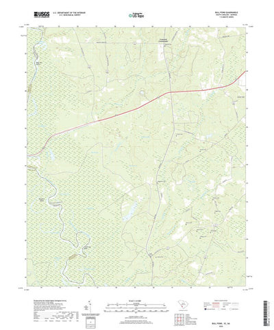 United States Geological Survey Bull Pond, SC (2020, 24000-Scale) digital map