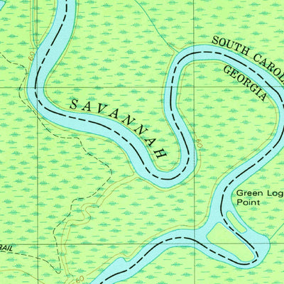 United States Geological Survey Bull Pond, SC-GA (1978, 24000-Scale) digital map