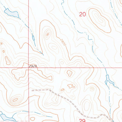 United States Geological Survey Bull Run Creek, SD (1978, 24000-Scale) digital map