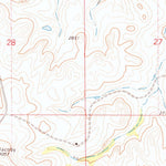 United States Geological Survey Bull Run Creek, SD (1978, 24000-Scale) digital map