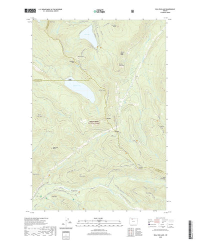 United States Geological Survey Bull Run Lake, OR (2020, 24000-Scale) digital map