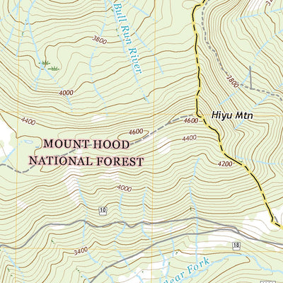 United States Geological Survey Bull Run Lake, OR (2020, 24000-Scale) digital map