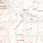 United States Geological Survey Bull Run, NV (1956, 62500-Scale) digital map