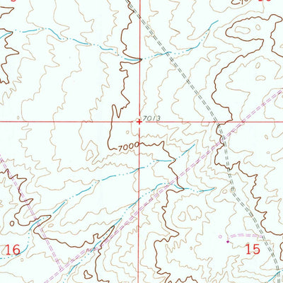 United States Geological Survey Bull Springs, WY (1960, 24000-Scale) digital map