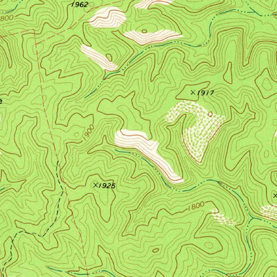 United States Geological Survey Bull Waterhole, TX (1974, 24000-Scale) digital map