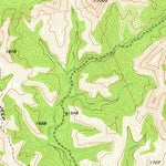 United States Geological Survey Bull Waterhole, TX (1974, 24000-Scale) digital map
