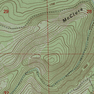 United States Geological Survey Bullard Lake, CA (1995, 24000-Scale) digital map