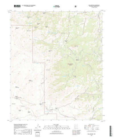 United States Geological Survey Bullard Peak, NM (2020, 24000-Scale) digital map