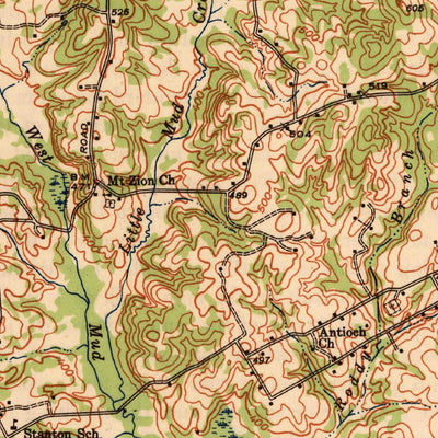 United States Geological Survey Bullard, TX (1948, 62500-Scale) digital map