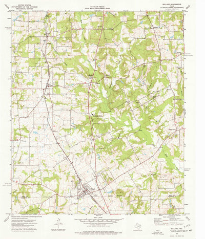 United States Geological Survey Bullard, TX (1973, 24000-Scale) digital map