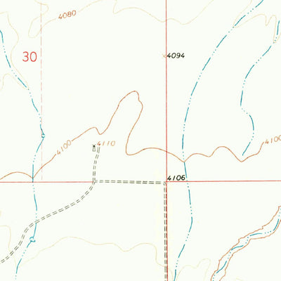 United States Geological Survey Bulldog Mesa, NM (1968, 24000-Scale) digital map