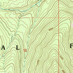 United States Geological Survey Bulldog Mountain, WA (1992, 24000-Scale) digital map