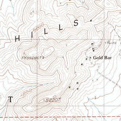 United States Geological Survey Bullfrog Mountain, NV (1986, 24000-Scale) digital map