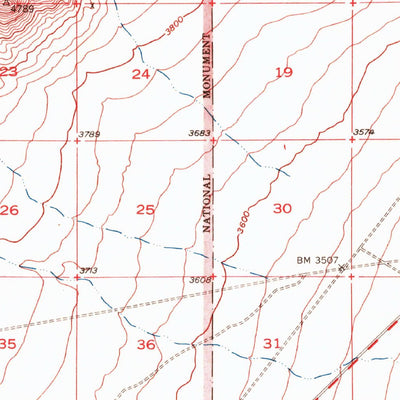 United States Geological Survey Bullfrog, NV-CA (1954, 62500-Scale) digital map